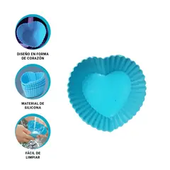 GENERICO - Pack2 Molde para Reposteria en Celeste Y+Regalo Agendita