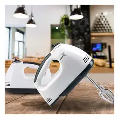 GENERICO - Pack4 Mixer Manual Portatil en Blanco Y+Papel de Regalo