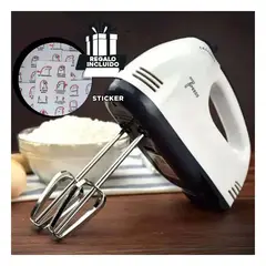 GENERICO - Pack6 Mixer Manual Portatil en Blanco Y+Regalo Stickers