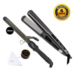 LIZZE - Pack Plancha 480F y Rizador 25mm Extreme + Kit Pulidor