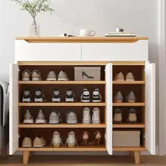 GENERICO - Zapatera Para 18 Pares Armado Teo Duna y Blanco Petrox Home