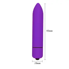 GENERICO - Vibrador Morado de silicón con 8 Velocidades