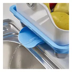 GENERICO - Pack4 Colador Resistente de Platos 2N en Celeste