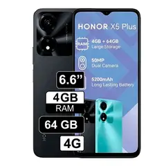 HONOR - CELULAR X5 PLUS 4GB RAM 64GB NEGRO