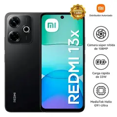 XIAOMI - Celular Redmi 13X 256GB 8GB 108MP Negro