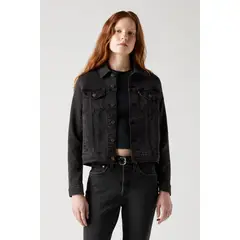 LEVIS - Casaca Mujer Original Trucker Negro