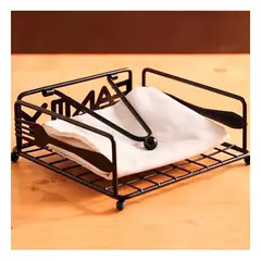 GENERICO - Pack12 Porta Servilleta Portatil de Acero