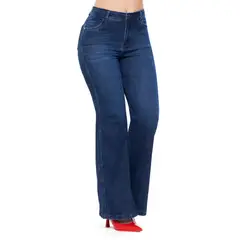 TYT - Jean Wide Leg Spinela Azul Poder que Inspira