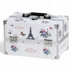 GENERICO - Maleta Organizadora de Maquillaje Doble Nivel con Cerradura