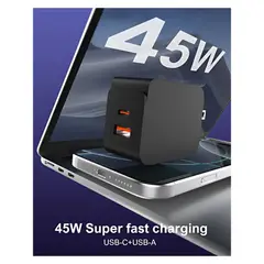 LDNIO - Cargador fast charger 45W USB-C Alta Potencia