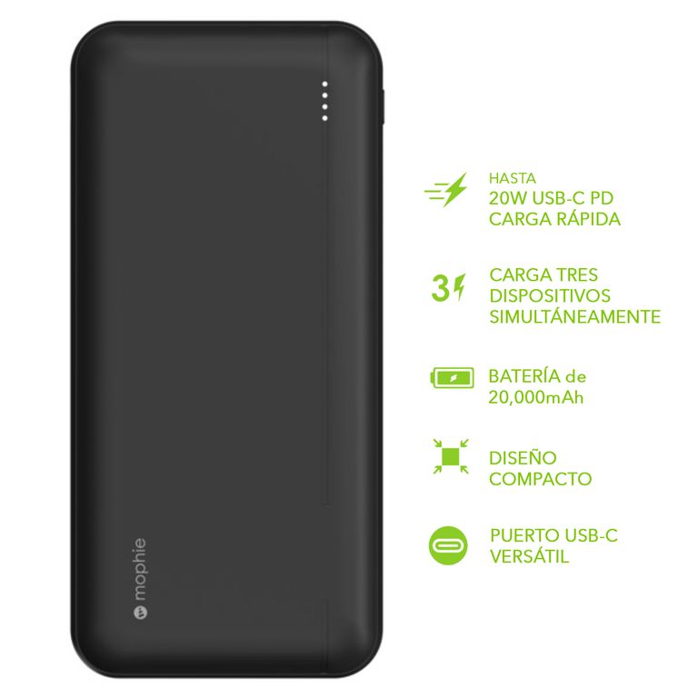 Powerbank powerstation de 20000mAh con puertos USB-C PD y USB-A