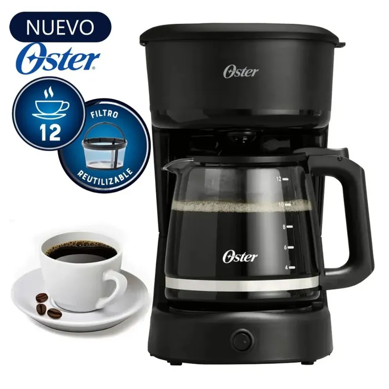 Cafetera 12 Tazas de Filtro Reutilizable BVSTDCS121B