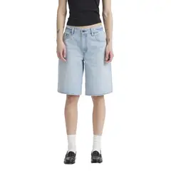 LEVIS - Shorts Mujer Baggy Dad Jort Celeste