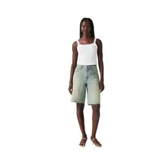 LEVIS - Shorts Mujer Baggy Dad Jort Celeste
