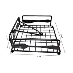 GENERICO - Pack2 Porta Servilleta Moderna para Hogar Y+Ligas de Regalo