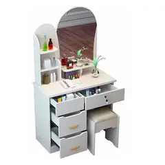 GENERICO - Tocador de Maquillaje con Sillón Ergonómico