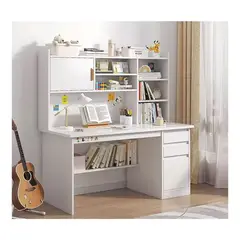 GENERICO - Escritorio Moderno 8 divisiones Cajones Blanco 100cm ZZ86