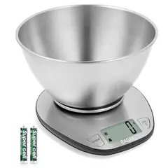 GENERICO - Balanza Gramera Digital Premium Acero Inoxidable 5Kg