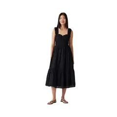 LEVIS - Vestido Mujer Amaya Tiered Maxi Dress Negro