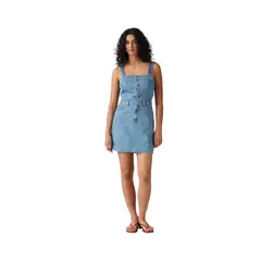 LEVIS - Vestido Mujer Iconic Button Celeste