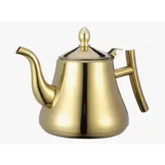 GENERICO - Tetera De Acero Inoxidable Dorado De 1 Lt