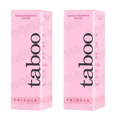 GENERICO - PACK 2 PERFUME ROSA CON FEROMONAS PARA MUJER TABOO 20ML