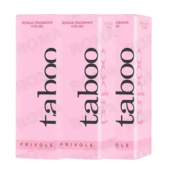 GENERICO - PACK 3 PERFUME ROSA CON FEROMONAS PARA MUJER TABOO 30ML