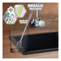 GENERICO - Pack12 Escobilla para Limpieza de Vasos Pl Y+Papel de Regalo