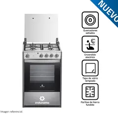 INDURAMA - Cocina 4 Quemadores Encendido Electrico 66 Litros Coruña (Nuevo)