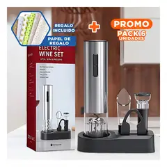 GENERICO - Pack6 Abridor de Vino con Precision Y+Papel de Regalo