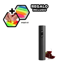 GENERICO - Pack6 Descorchador para Vinos Negro Y+Ligas de Regalo