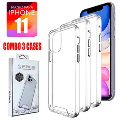 ASIA IMPORT - Combo Case Space Transparente Para Iphone 11