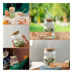 GENERICO - Pack4 Vaso Tapa Sorbete Curvas Bebidas Y+Regalo Agendita