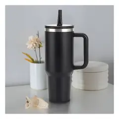 GENERICO - Pack4 Botella Termica con Pico Negro Y+Banderitas Adhesivas