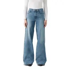 LEVIS - Jeans Mujer 728 Hr Wide Leg Celeste