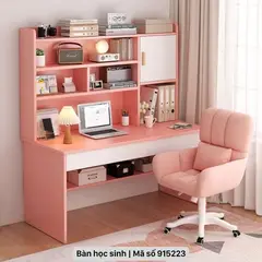 STARHOME - Escritorio Moderno con Biblioteca Form Rosa