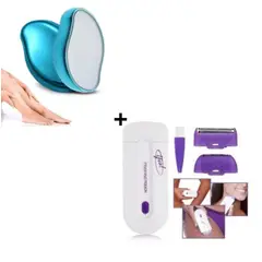 GENERICO - Combo Depiladora de Cristal + Depilador Removedor de Vello Yes