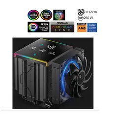 DEEPCOOL - Disipador Por Aire AK620 DIGITAL PRO 2 x 12 cm. 260 W