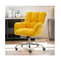 MOBILIARI - DM SILLA GIRATORIA QATAR DE ESCRITORIO AMARILLO