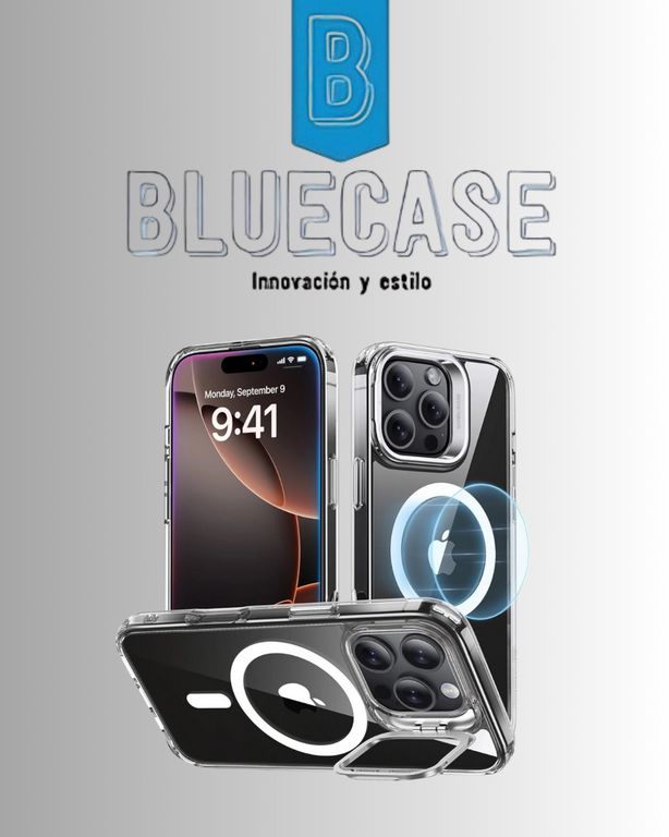 MAGSAFE CON PARANTE DE CAMARA PARA IPHONE 16 - TRANSPARENTE