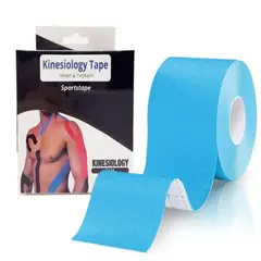 GENERICO - Venda Kinesio Tapes Cinta Kinesiologica x 5m celeste