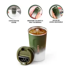 GENERICO - Pack4 Envase Eficiente con Pantalla LED en Verde