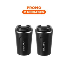 RYBIU IMPORT - Pack2 Vaso Termico para Bebidas Calientes en Negro