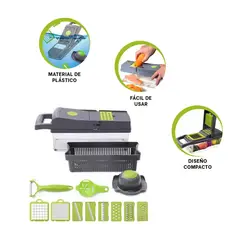 GENERICO - Pack12 Rallador Multifuncional de Verduras y Frutas