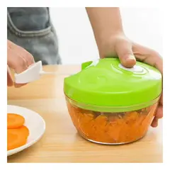 GENERICO - Pack4 Procesador de Verduras en Blanca Y+Papel de Regalo