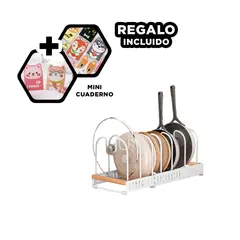 GENERICO - Soporte para Tapas con Borde Blanco Y+Regalo Agendita
