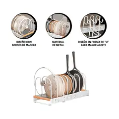 GENERICO - Pack2 Soporte de Olla con Borde Blanco Y+Regalo Agendita