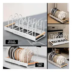 GENERICO - Pack4 Soporte para Ordenar Borde Blanco Y+Regalo Agendita