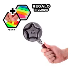 GENERICO - Pack6 Paila con Molde de Estrella Y+Banderitas Adhesivas
