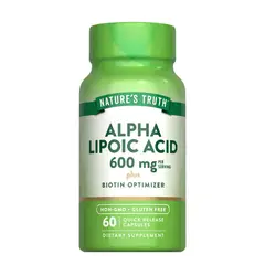 NATURE'S TRUTH - Alpha Lipoic Acid 300mg + Biotin 60 Capsulas